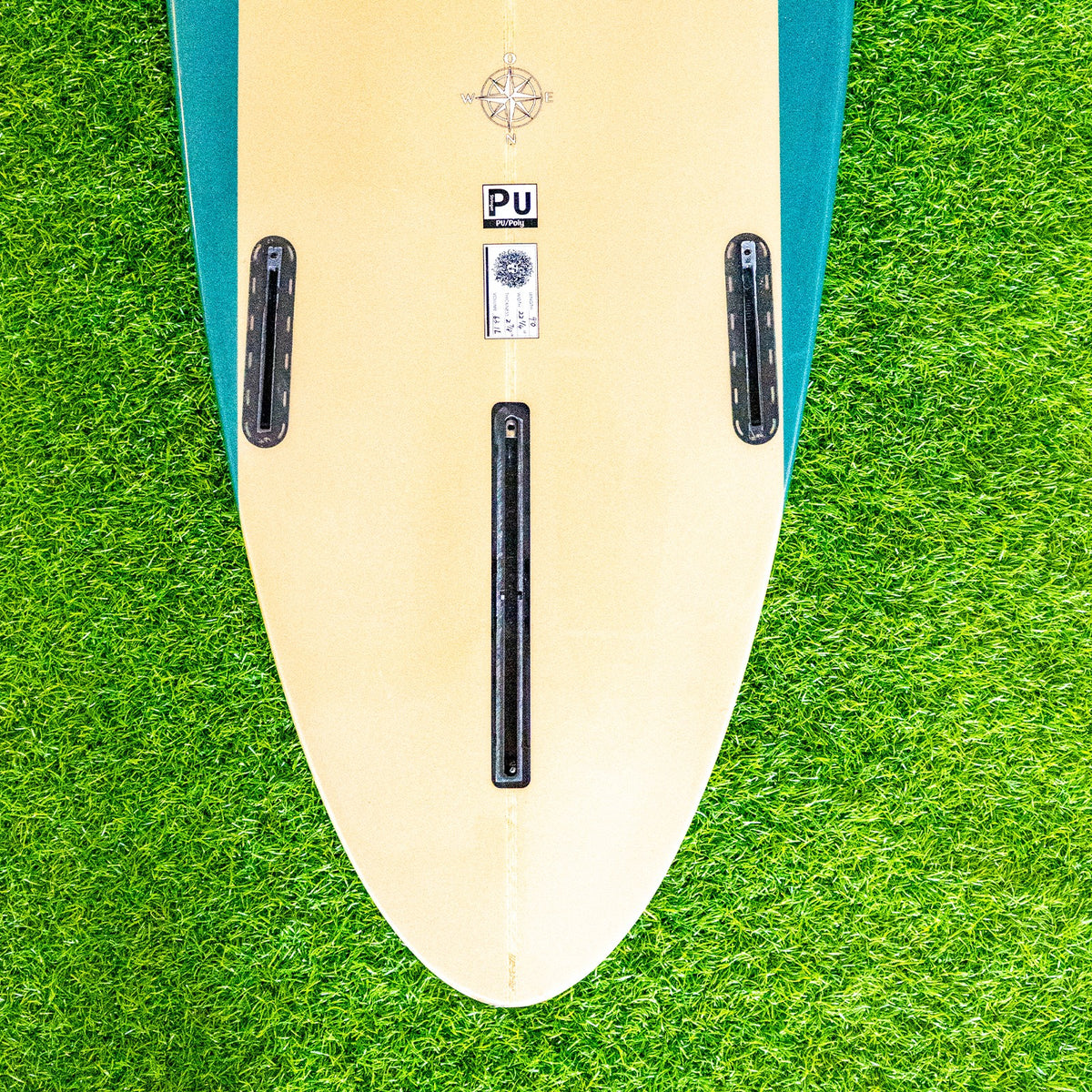 Owen PU Series Surfboard - Tan/Midnight Green