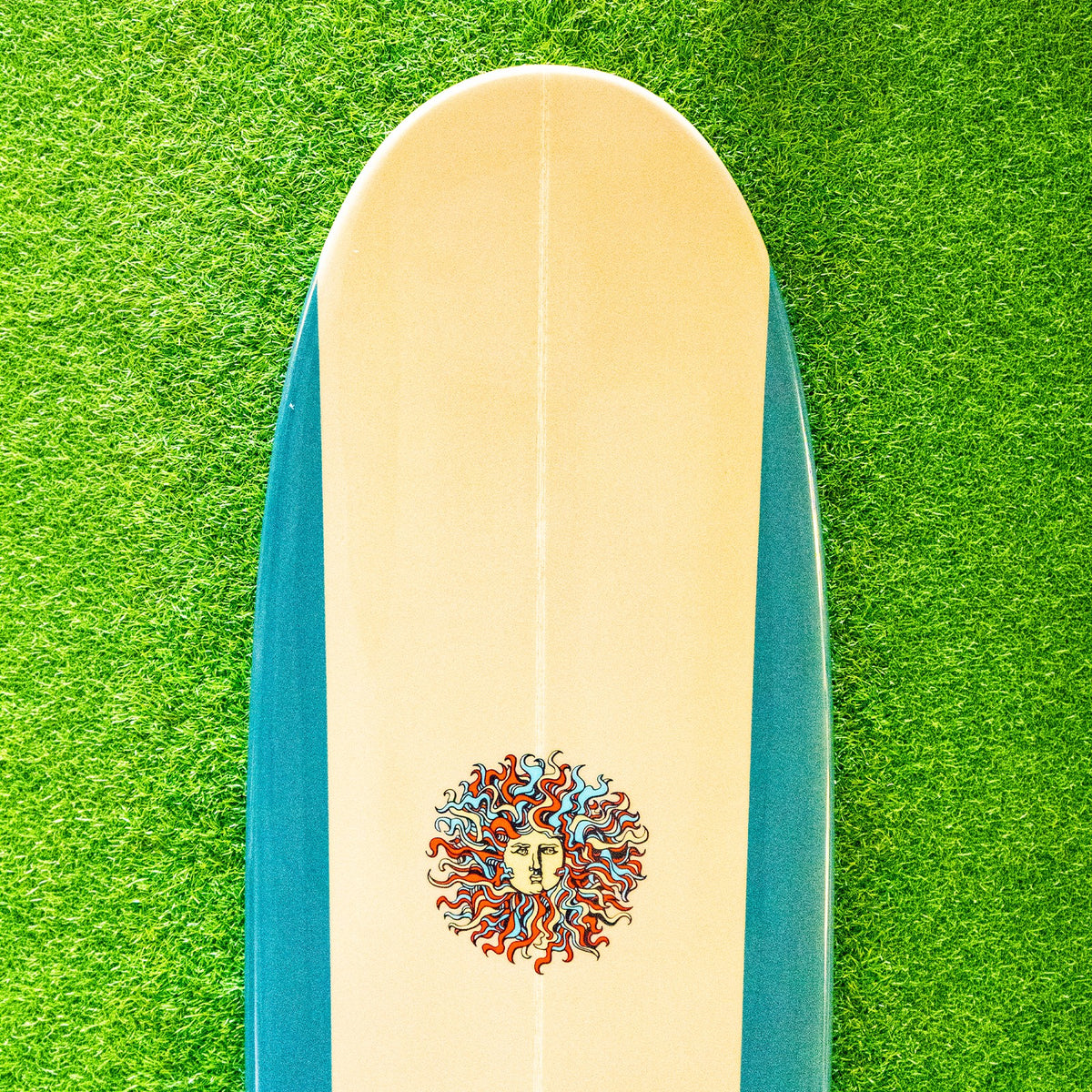 Owen PU Series Surfboard - Tan/Midnight Green