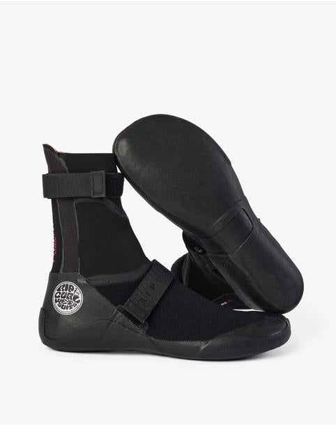 Rip Curl FBOMB 5MM ROUND TOE Wetsuit Booties - Black