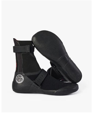 Rip Curl Fbomb 7Mm Round Toe Wetsuit Booties - Black