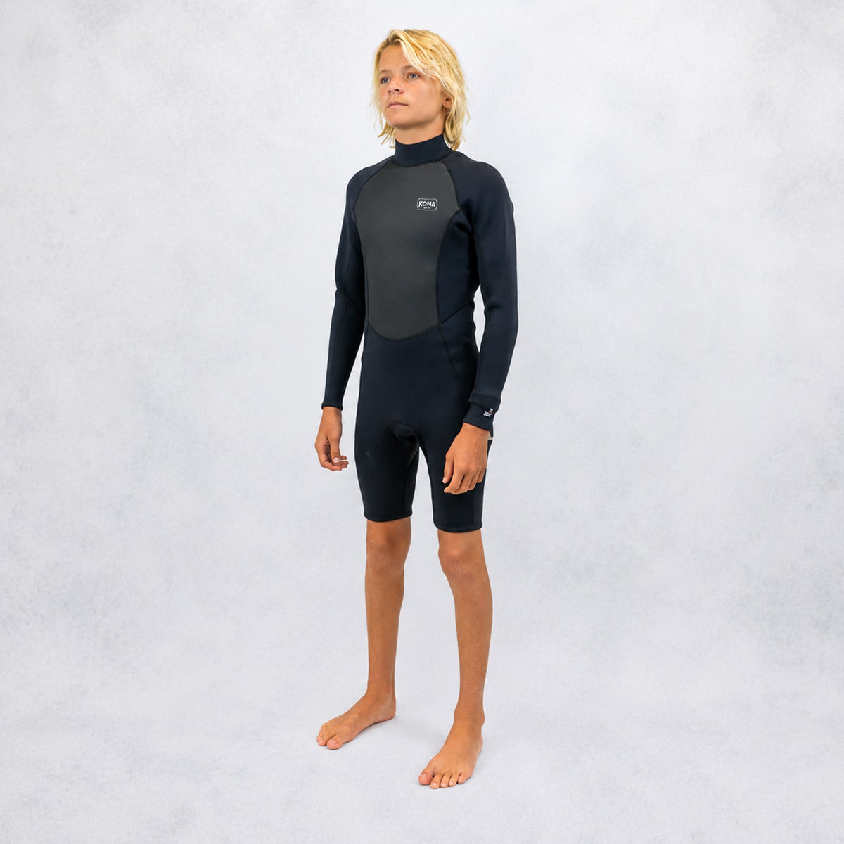 Union 2mm Flatlock Backzip L/S Mens Springsuit - Black