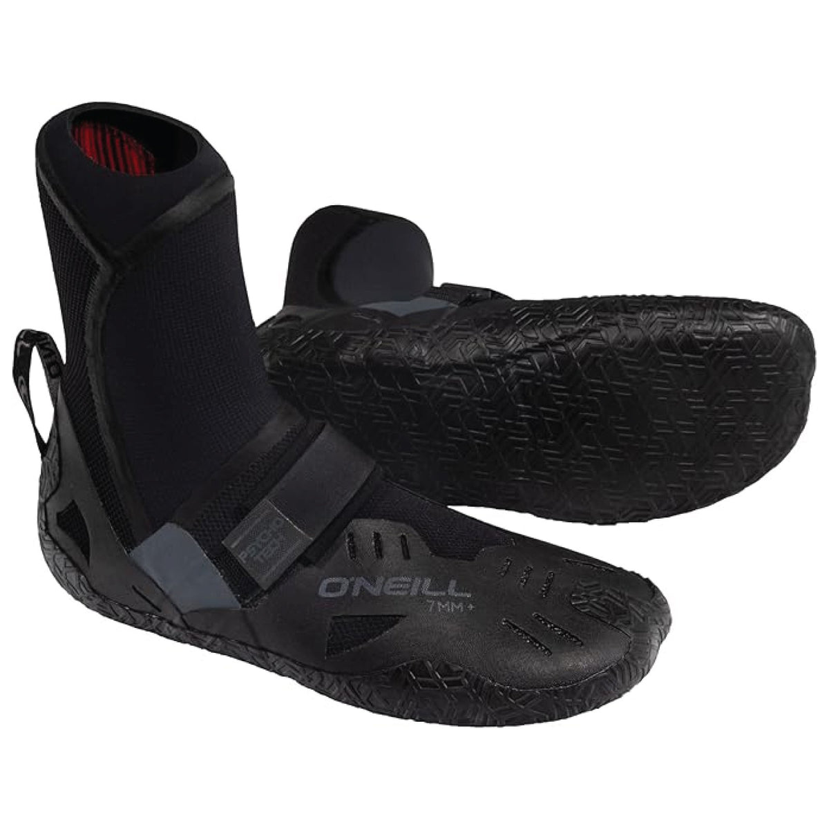 Oneill Psycho Tech 7MM Round Toe Wetsuit Booties - Black 2