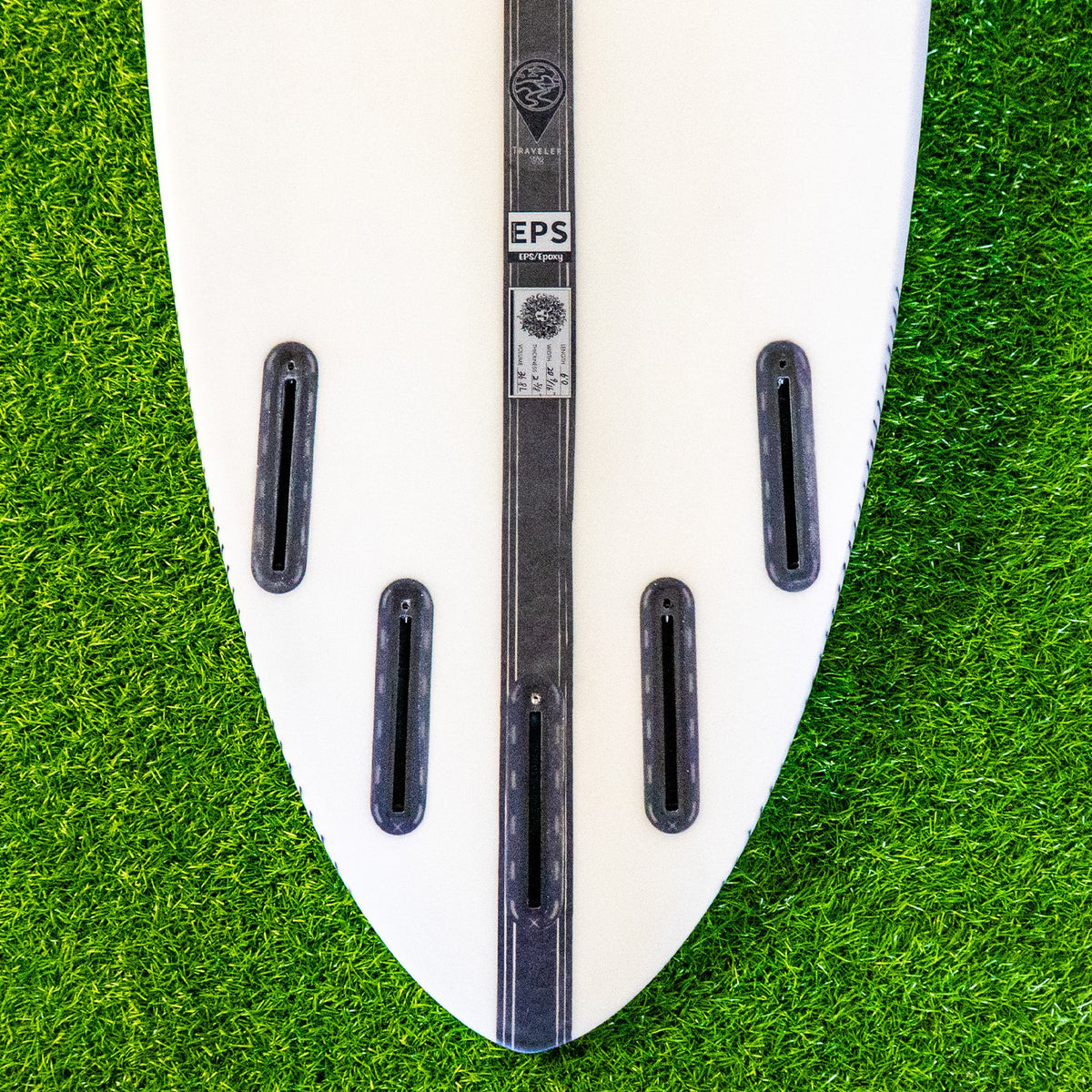 Traveler V2 EPS Truelite Series Surfboard - Clear/Green