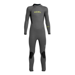 Xcel Axis Back Zip 5/4mm Youth Full Wetsuit - Grey