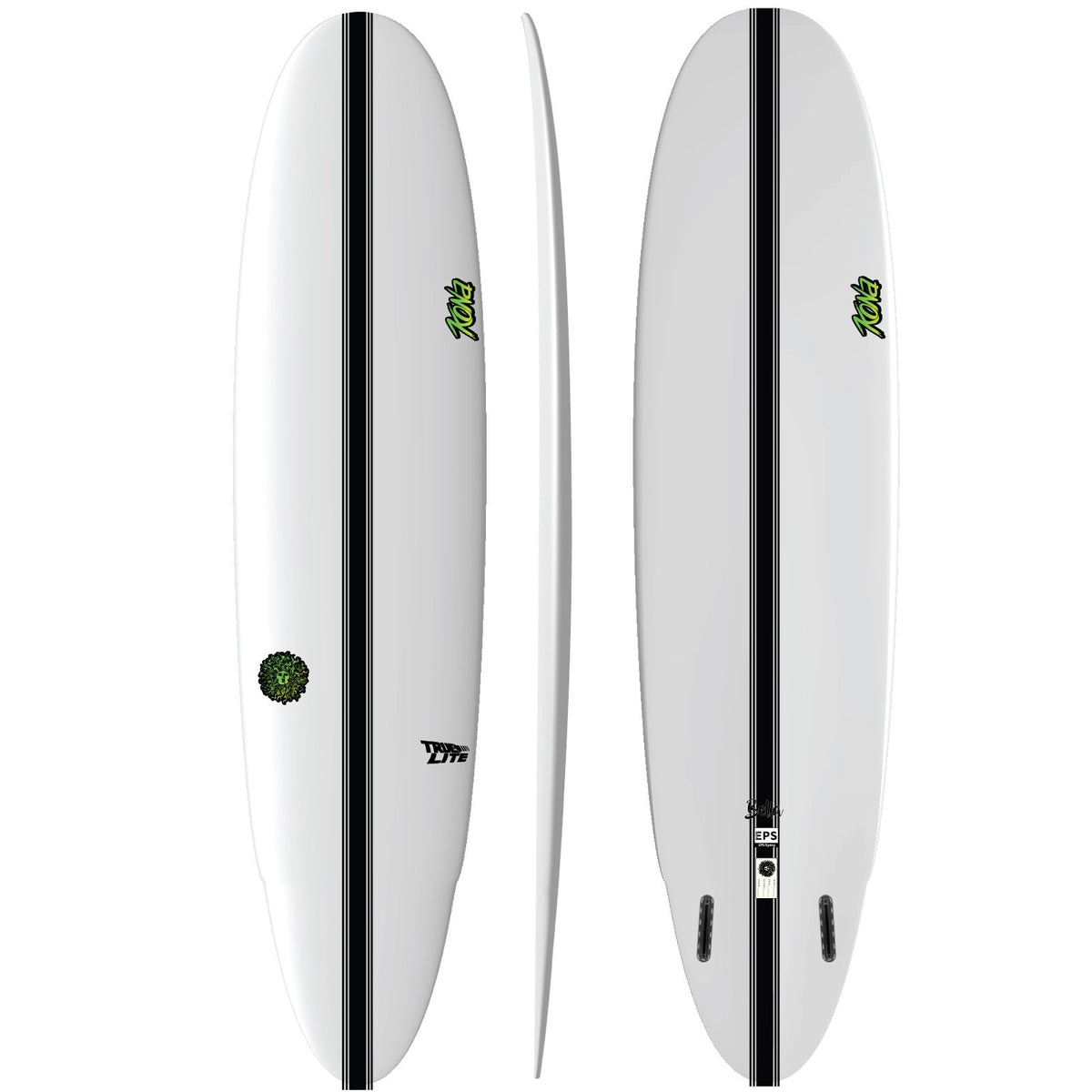 Bella EPS Truelite Series Surfboard - Clear/Green