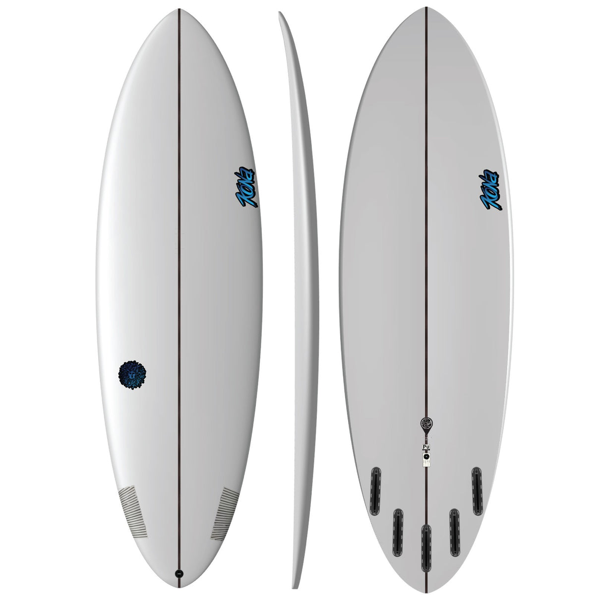 Traveler V2 PU Series Surfboard - Clear/Blue