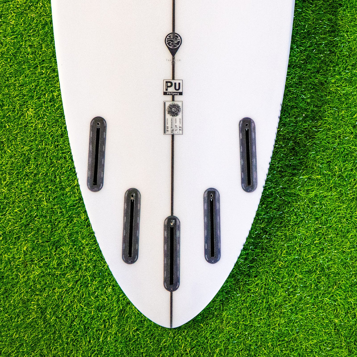 Traveler V2 PU Series Surfboard - Clear/Red