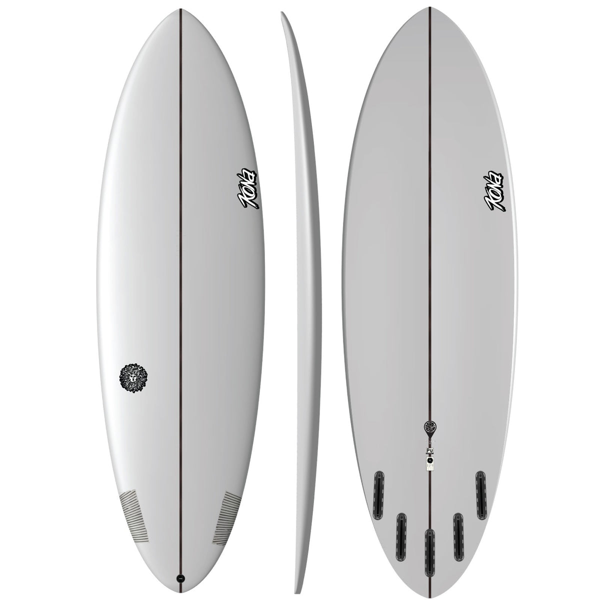 Traveler V2 PU Series Surfboard - Clear/White