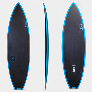 Wasabi EPS Dark Phantom Series Surfboard - Blue