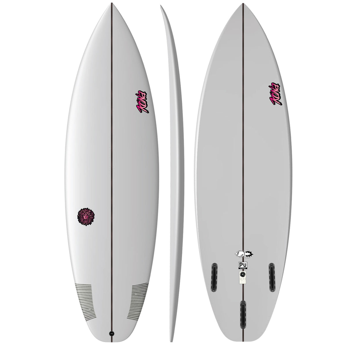 Bullet 2.0 PU Series Surfboard - Clear/Pink