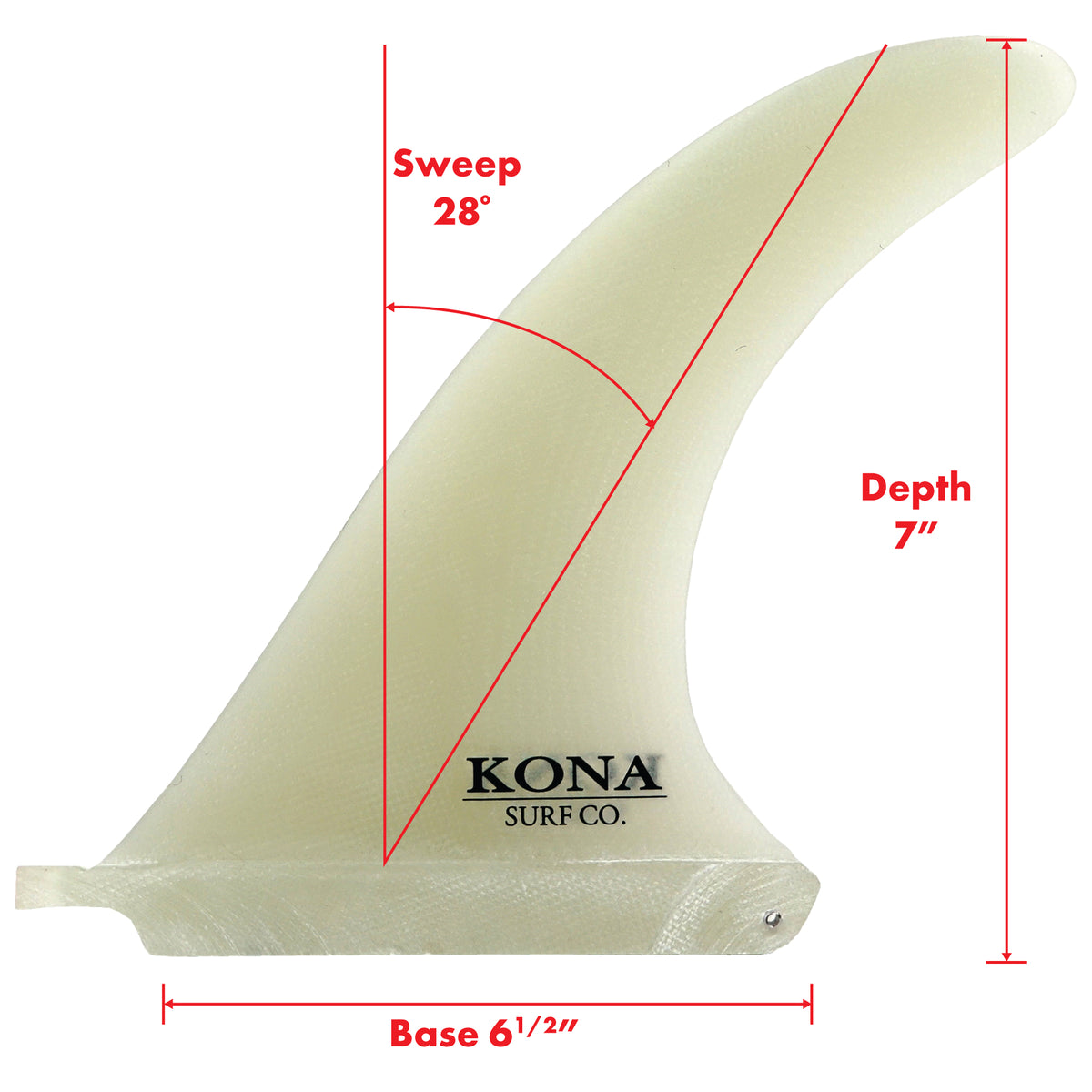 Flex Single Longboard Fins - Distressed Sand