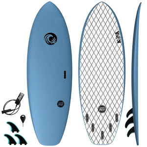 Lemon Pop Softboard Rental - Lt Blue