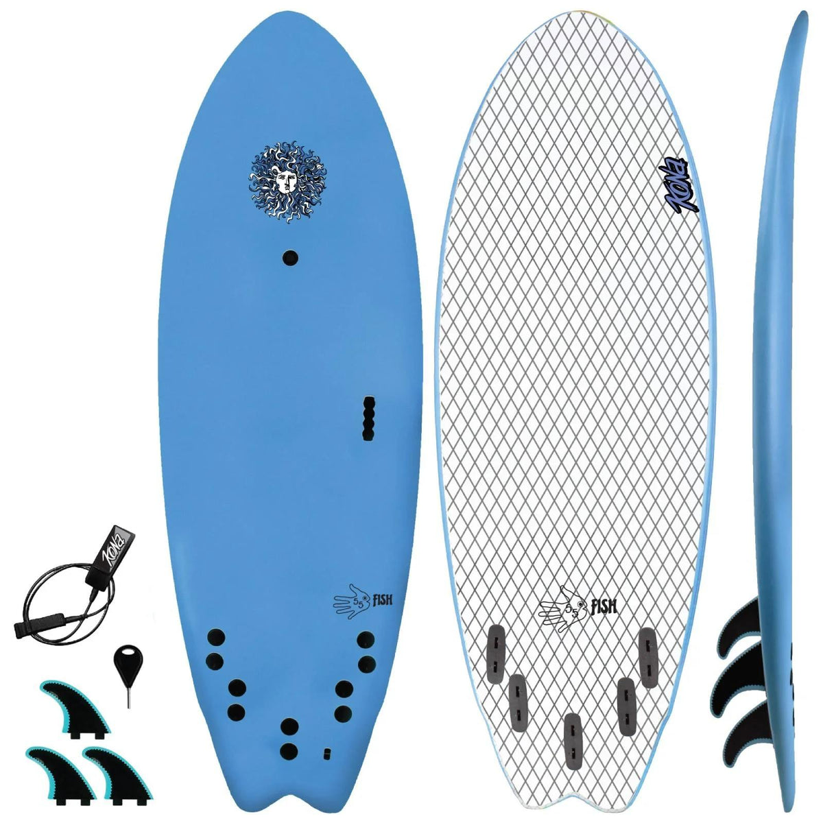 5-5 Softboard Rental - Lt Blue