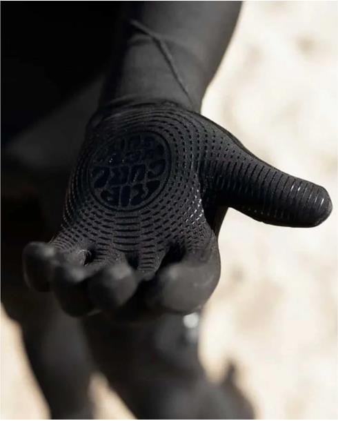 Rip Curl F-bomb 3/2 5 Finger Wetsuit Gloves - Black