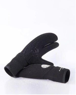 Rip Curl Flashbomb 5/3 3 Finger Wetsuit Gloves - Black