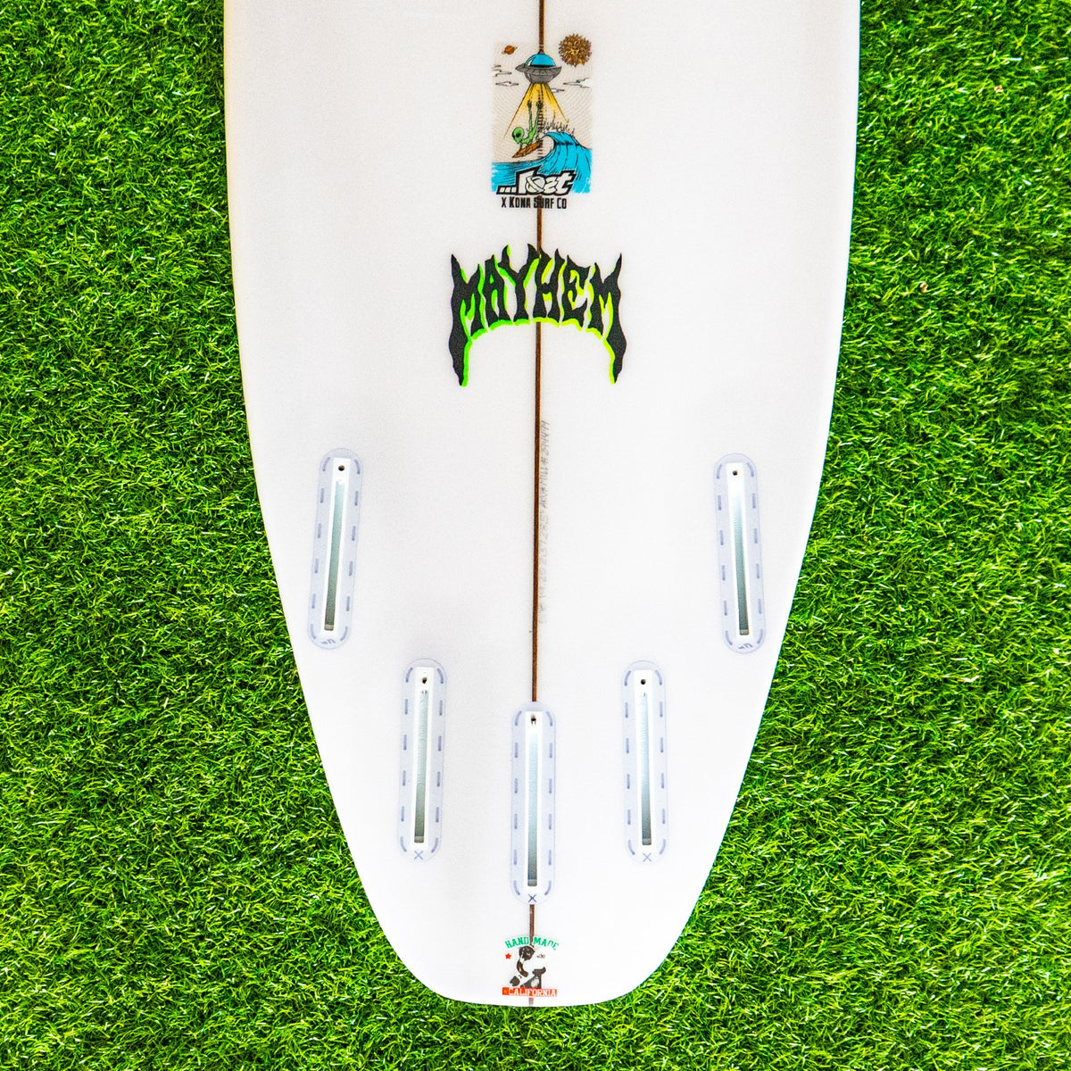 Lost Ripper Surfboard - White/Green
