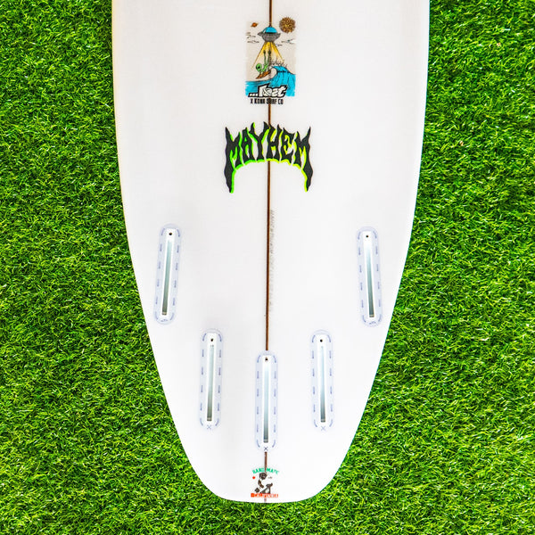 Lost Ripper Surfboard - White/Green