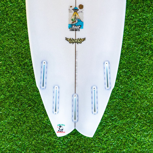 Lost Pisces Surfboard - White/Green