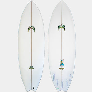 Lost Pisces Surfboard - White/Green