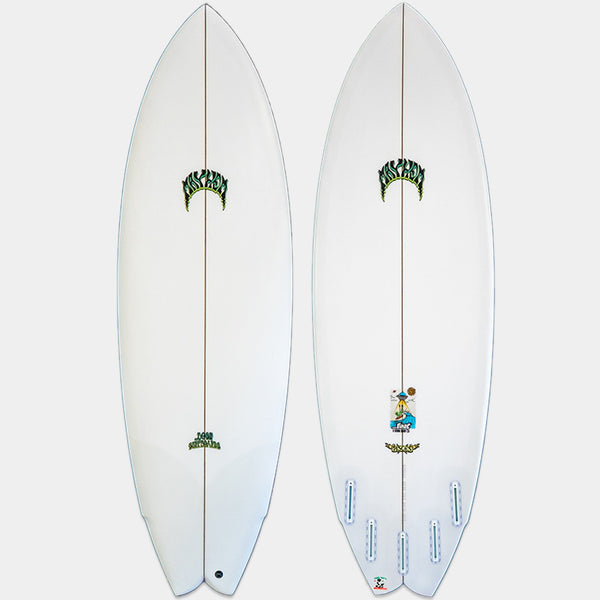 Lost Pisces Surfboard - White/Green