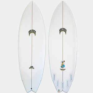 Lost Pisces Surfboard - White/Grey