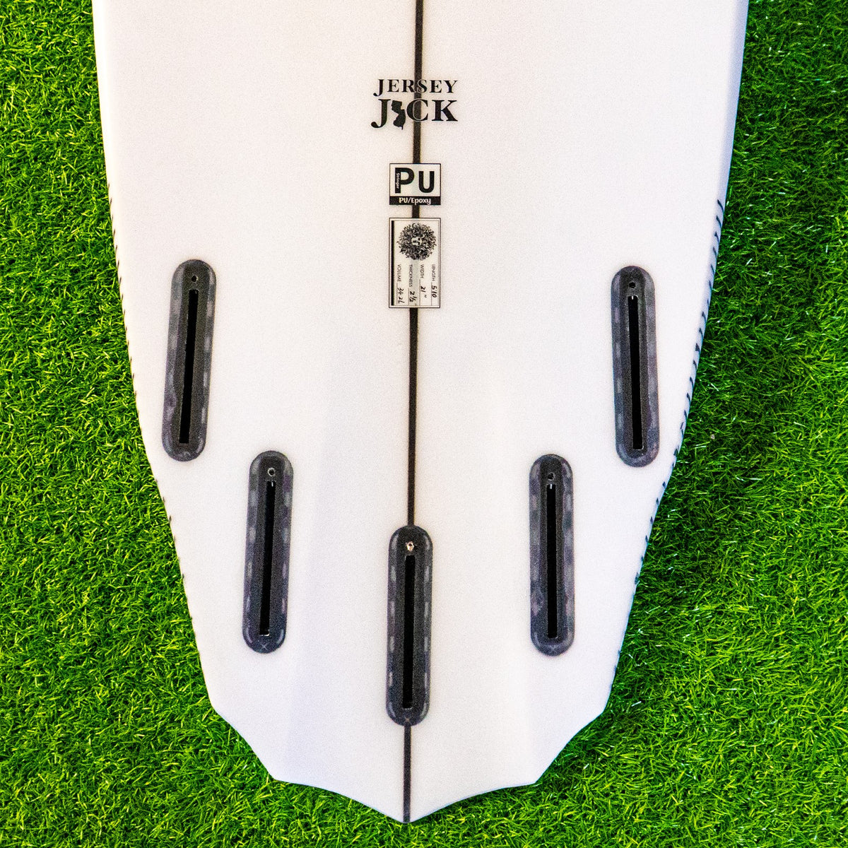 Jersey Jack PU Series Surfboard - Clear/Green