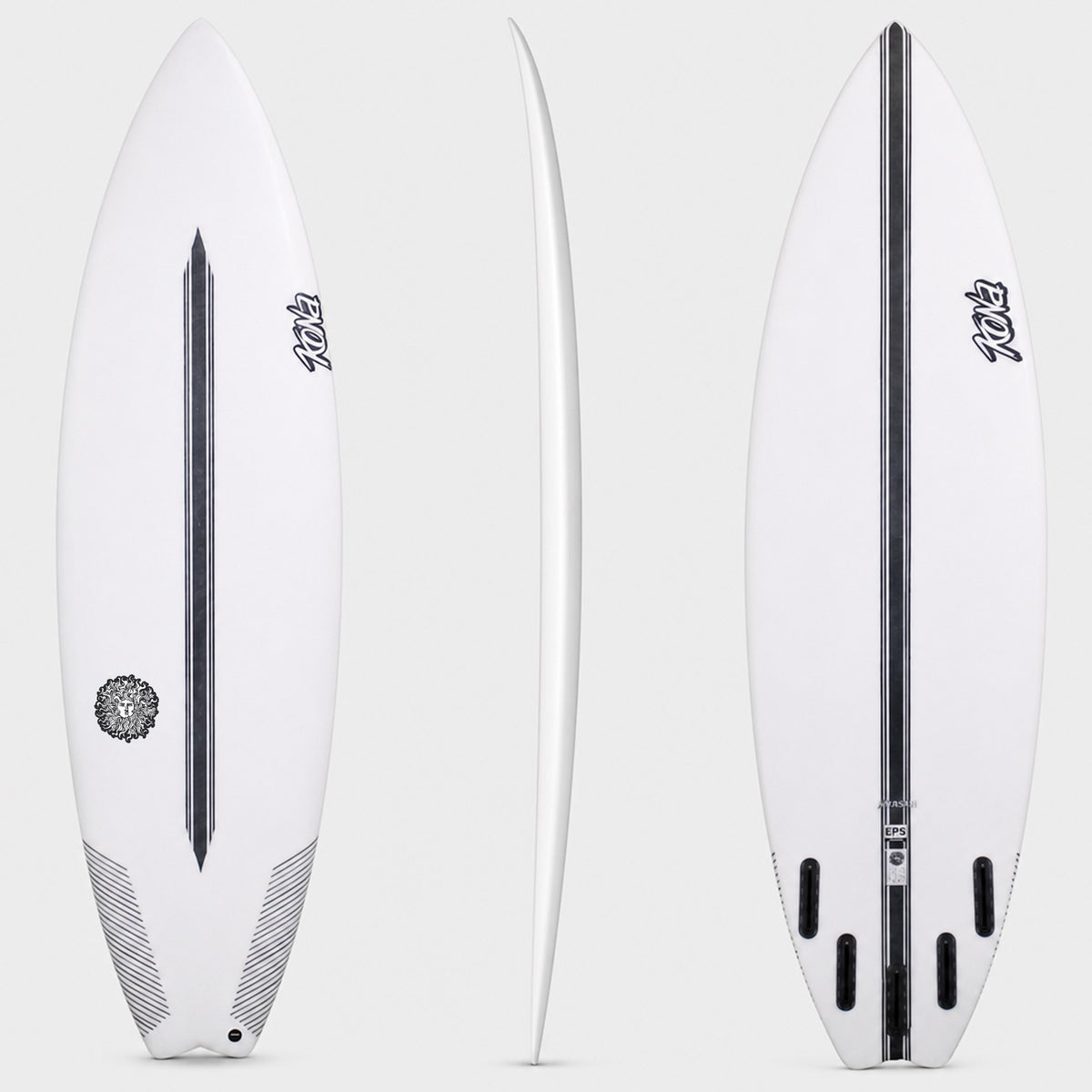 Wasabi EPS Truelite Series Surfboard - Clear/White