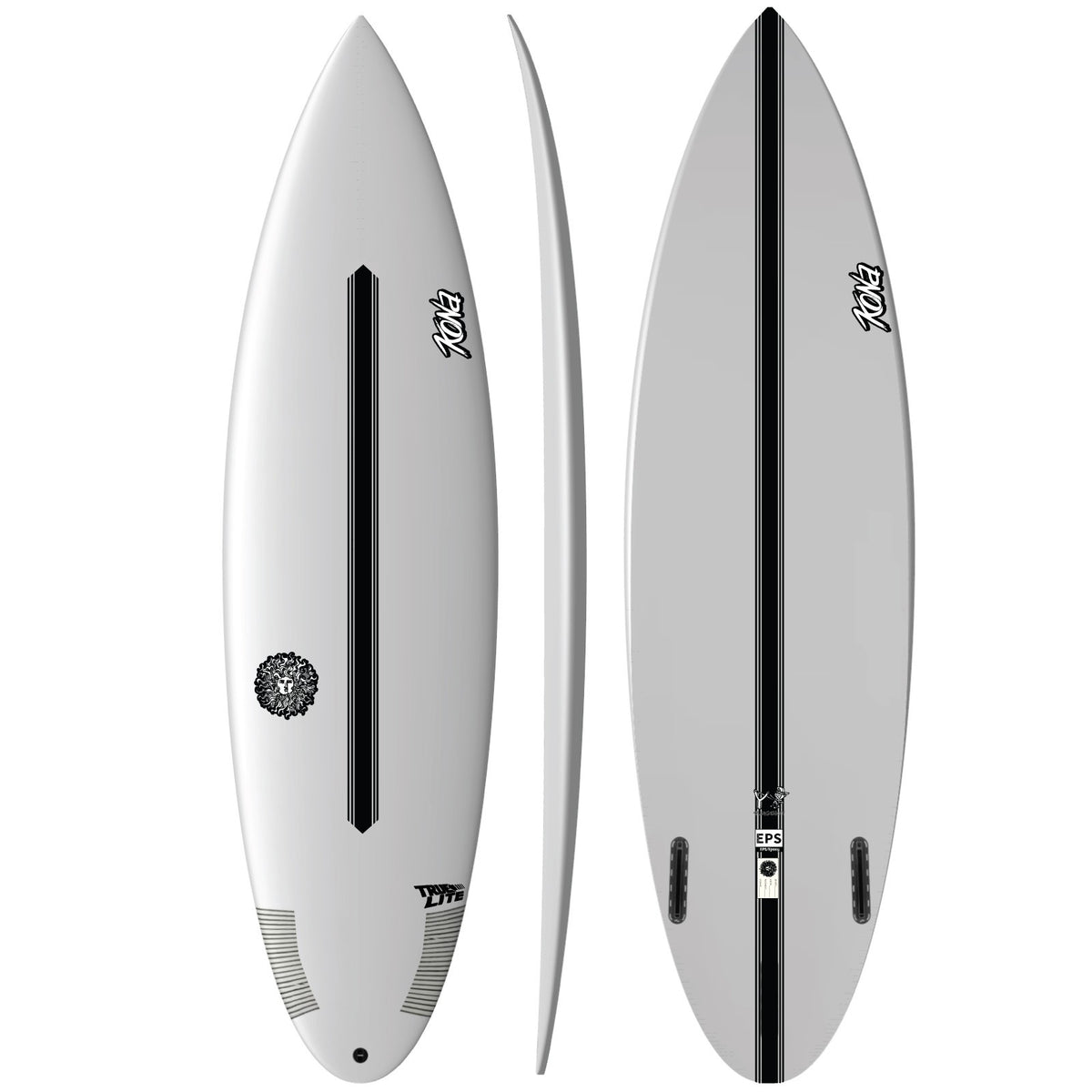 Slingshot EPS Truelite Series Surfboard - Clear/White
