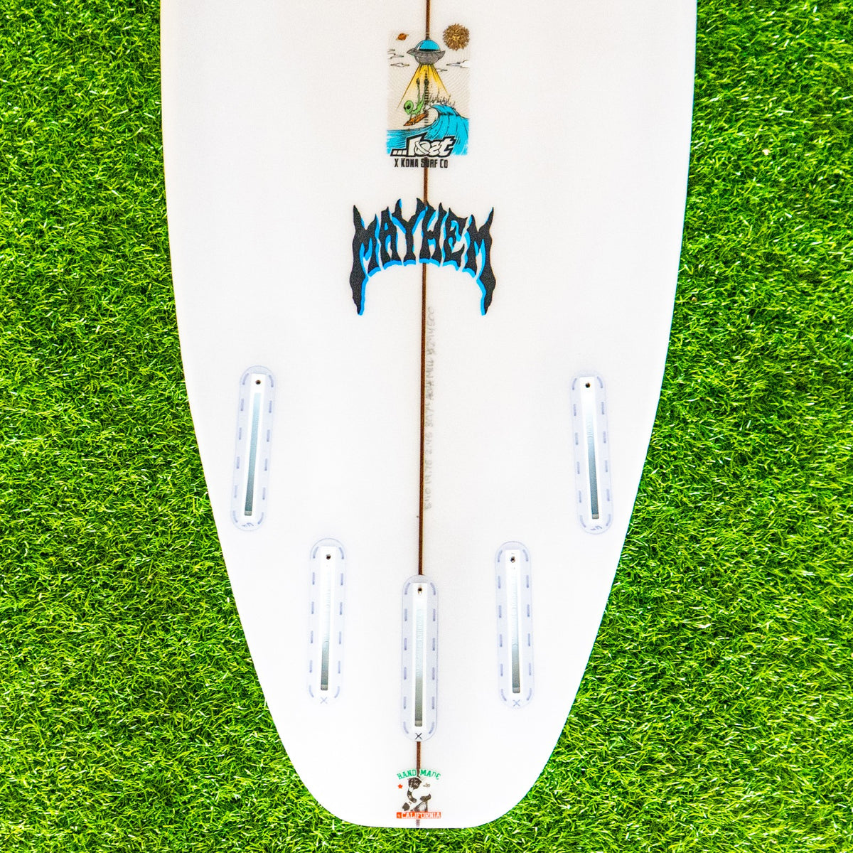Lost Mr X Mayhem Califonia Twin Surfboard - White
