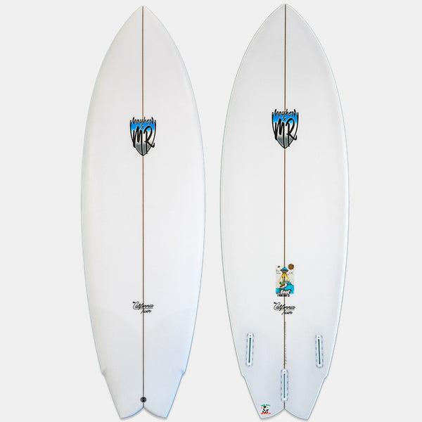 Lost Mr X Mayhem Califonia Twin Surfboard - White