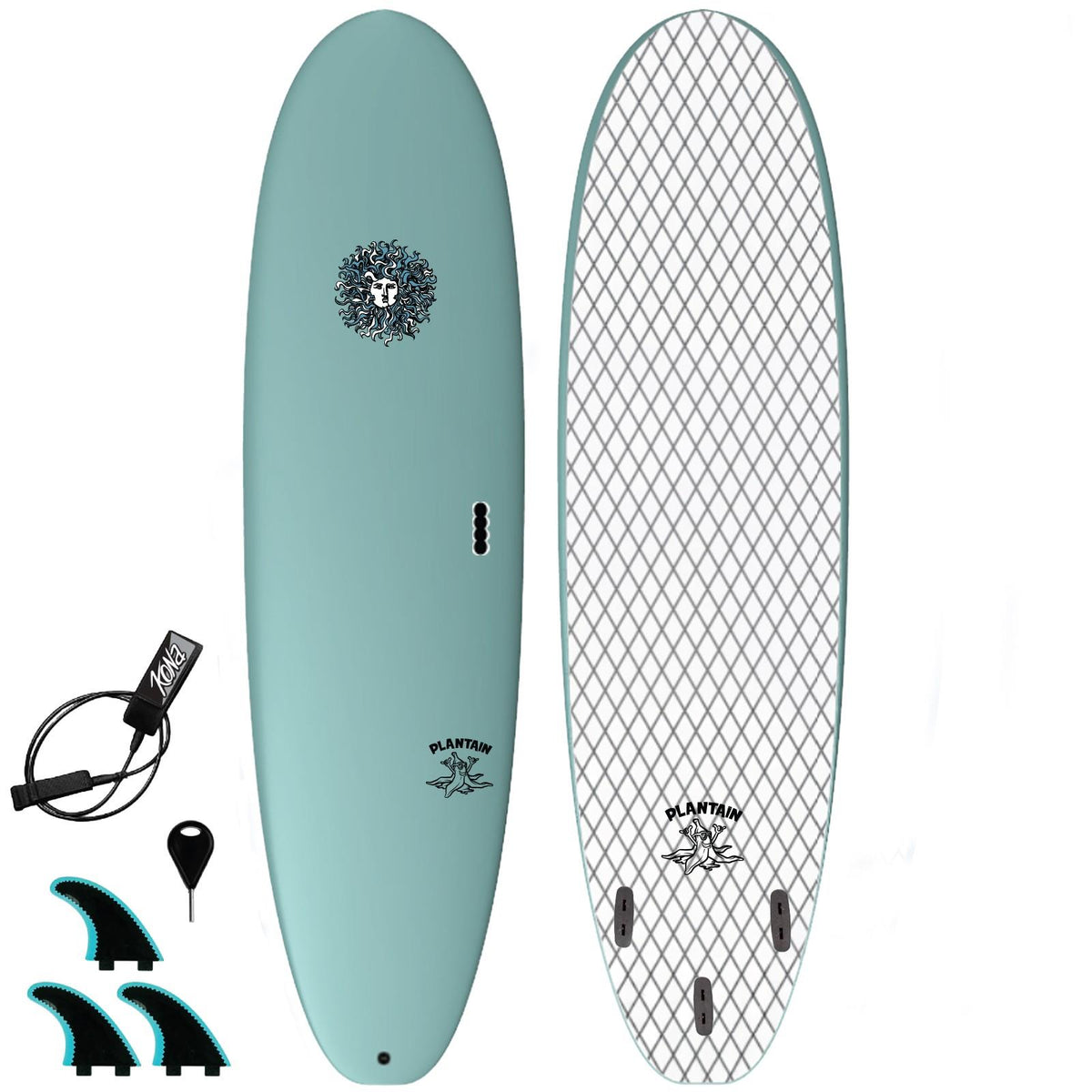 Plantain Softboard - Aqua