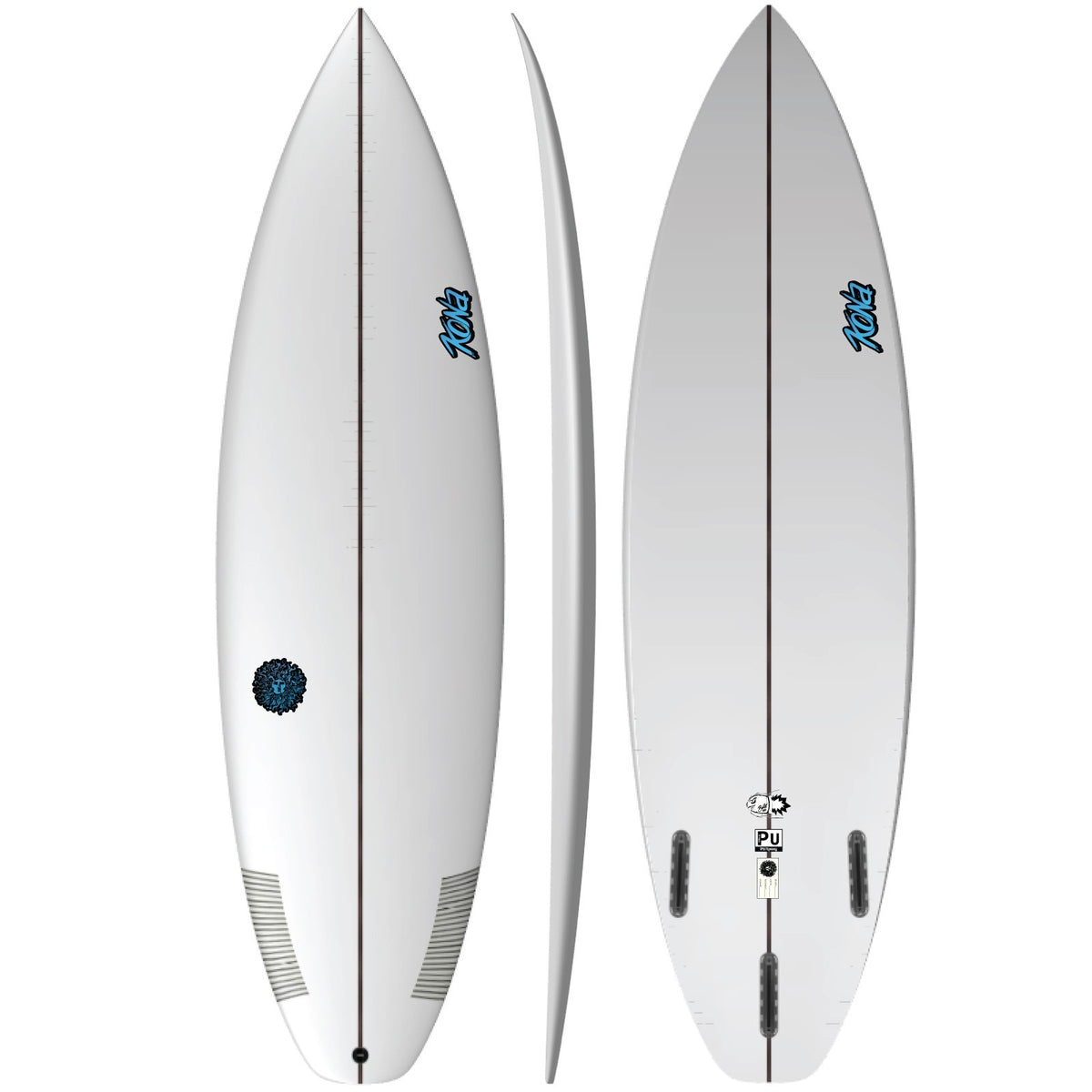 Bullet Pro PU Series Surfboard - Clear/Blue