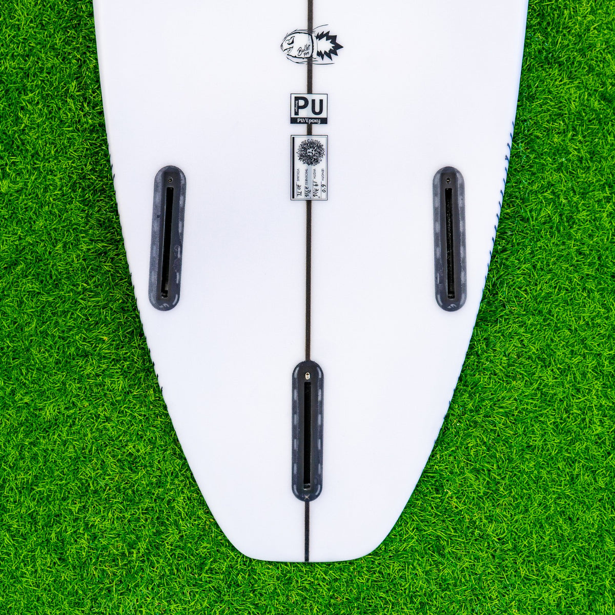 Bullet Pro PU Series Surfboard - Clear/Red
