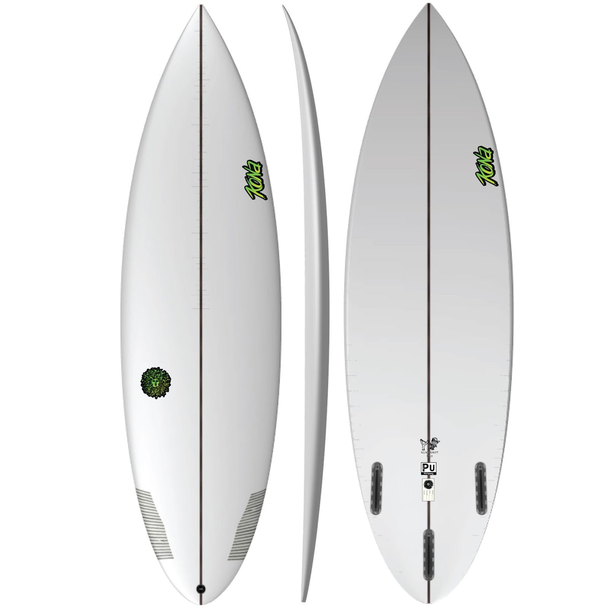 Slingshot Pro PU Series Surfboard - White/Green