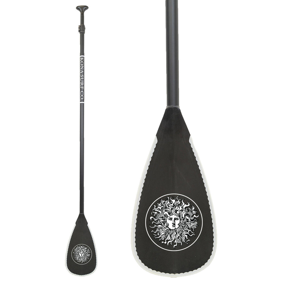 Fiberglass & Plastic 2-Piece Adjustable SUP Paddle
