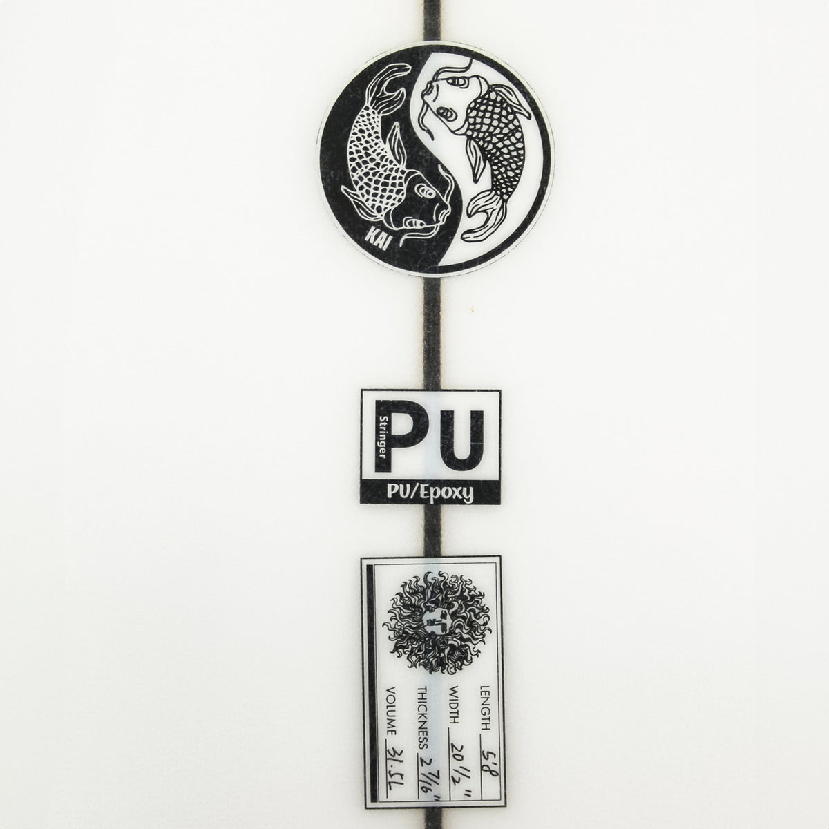 Kai 2.0 PU Series Surfboard - Clear/Blue