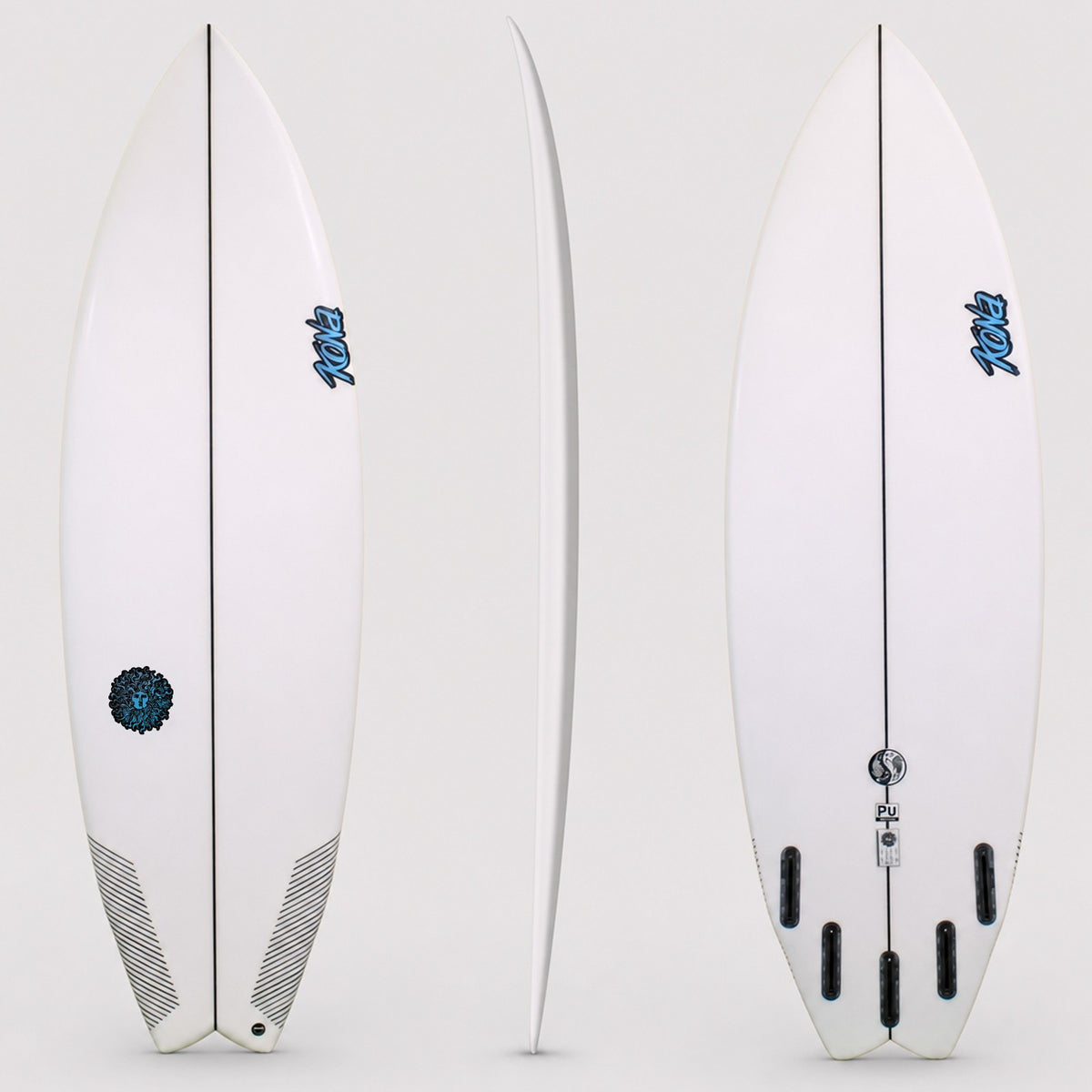 Kai 2.0 PU Series Surfboard - Clear/Blue