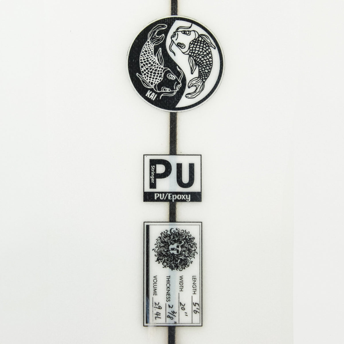 Kai 2.0 PU Series Surfboard - Clear/White