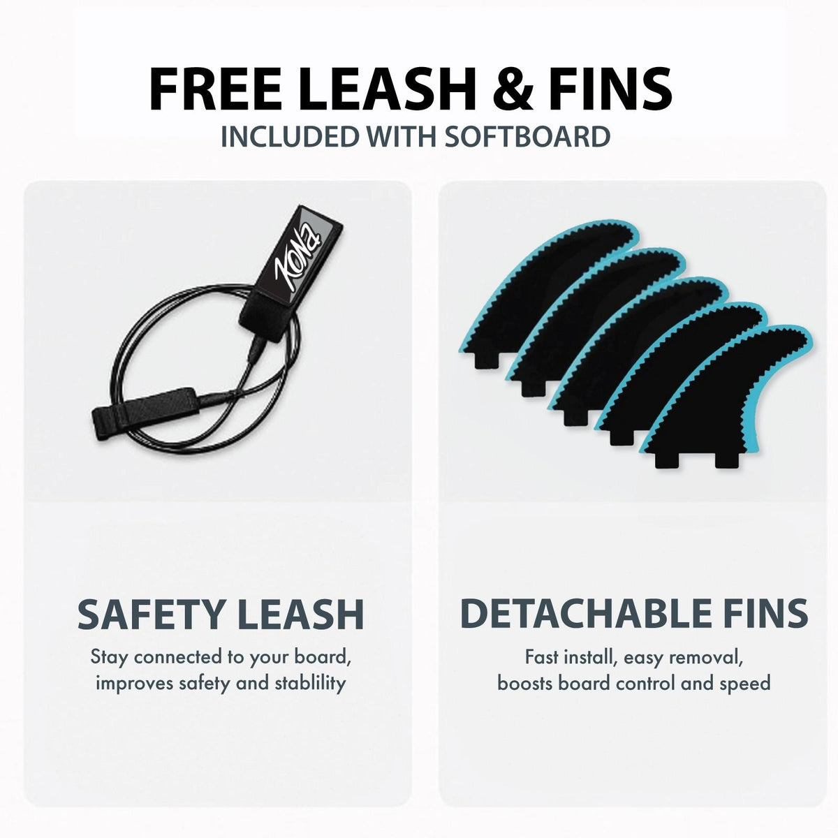 Surf Bus Softboard - Lt. Blue