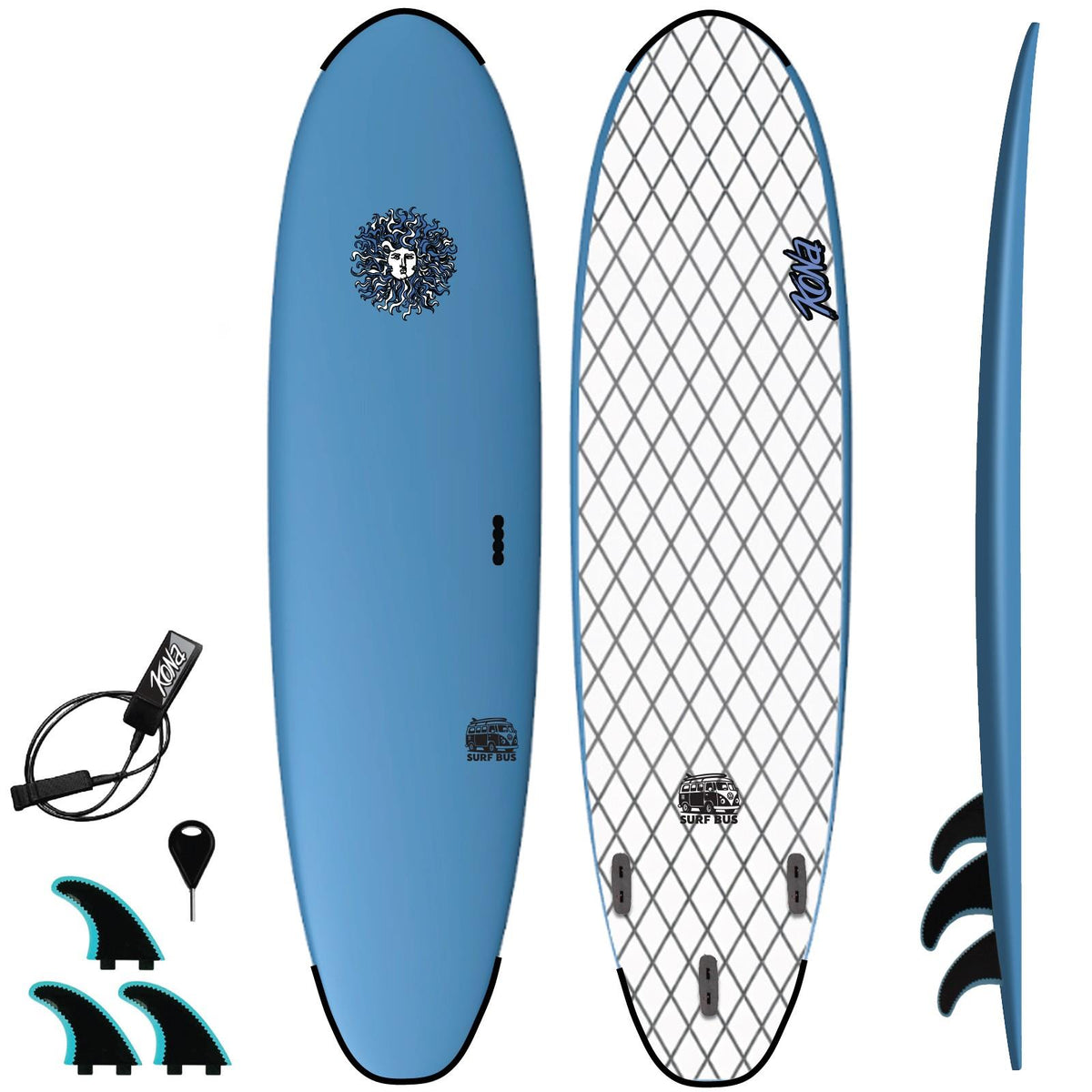 Kona Surf Co Surf Bus extra-wide softboard