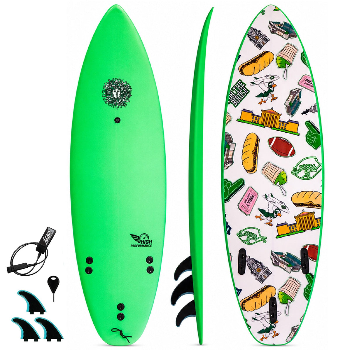 Kona Surf Co High Performance softboard shortboard
