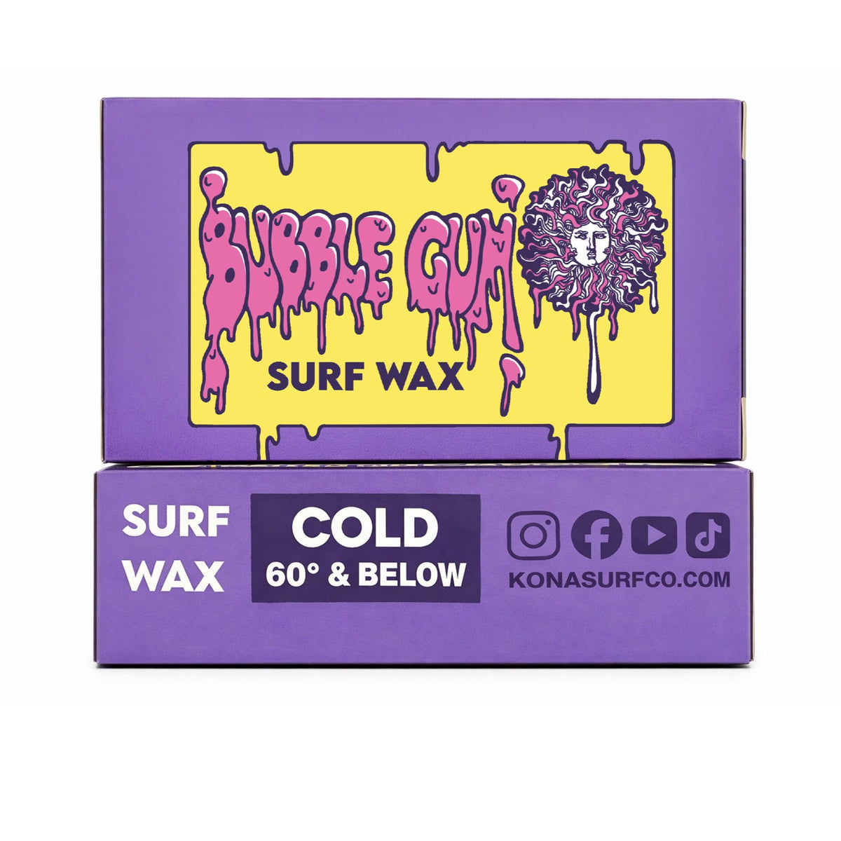 Kona x Bubble Gum 2026 Collab Surf Wax - Cold