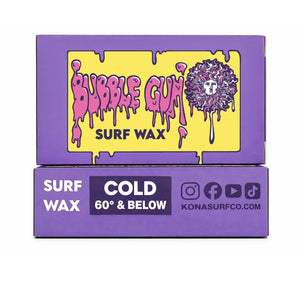 Kona x Bubble Gum 2026 Collab Surf Wax - Cold