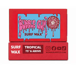 Kona x Bubble Gum 2026 Collab Surf Wax - Tropical