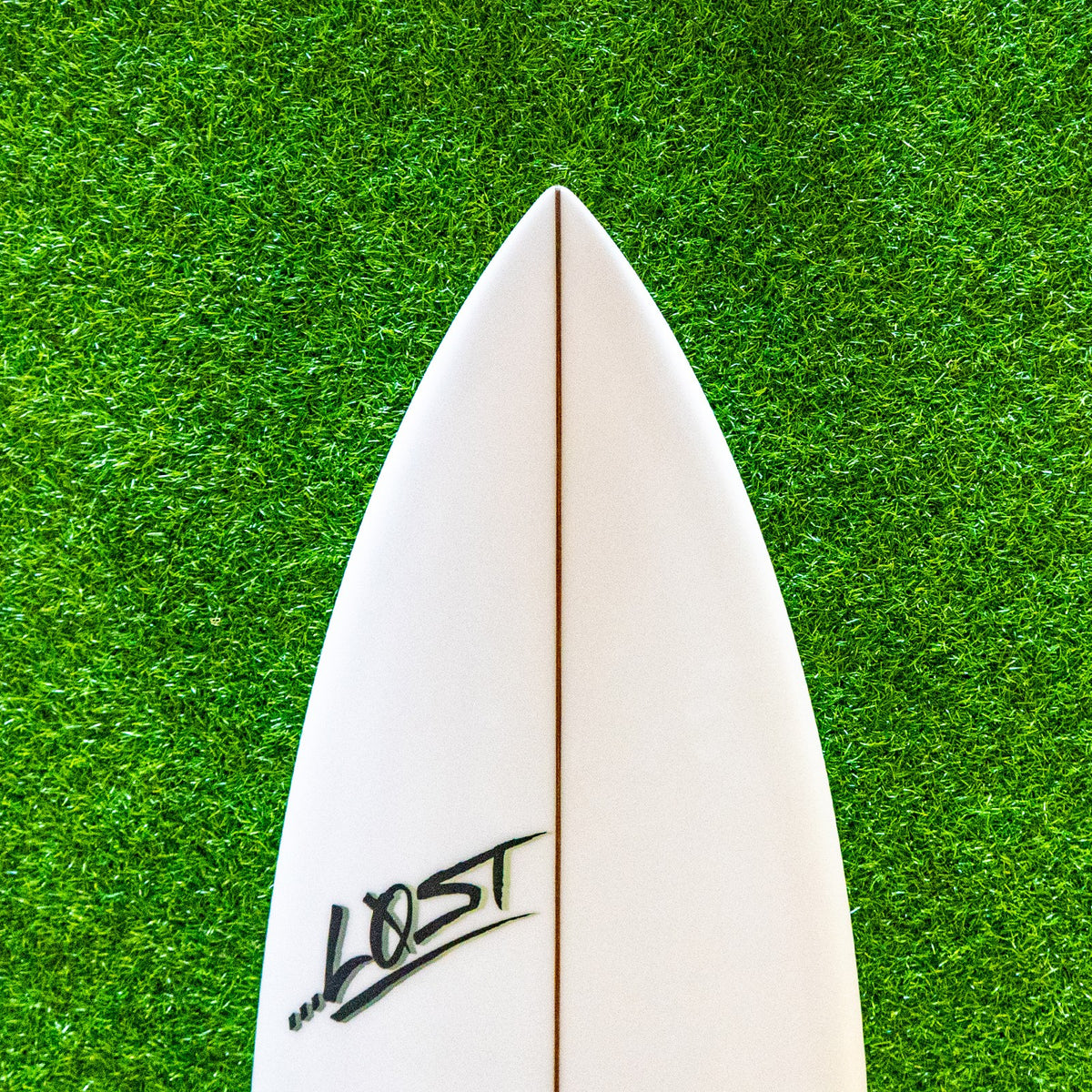 Lost The Ripper Round Surfboard - White/Green