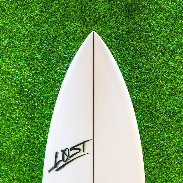 Lost The Ripper Round Surfboard - White/Green
