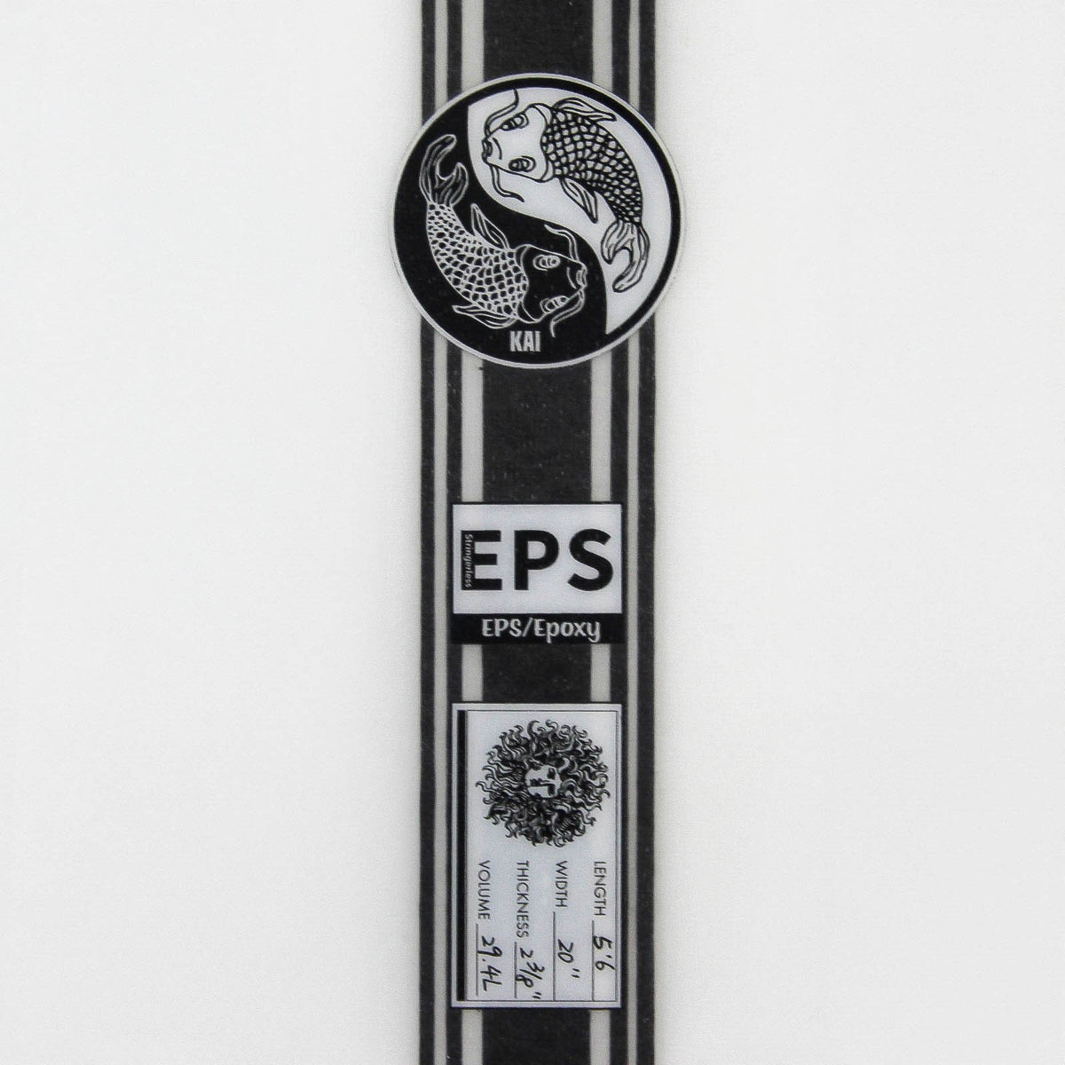 Kai 2.0 EPS Truelite Series Surfboard - Clear/White