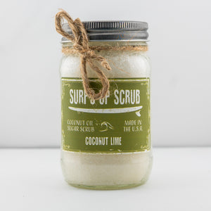 Surfs Up Candle x Kona Coconut Oil Sugar Scrub - Coconut Lime