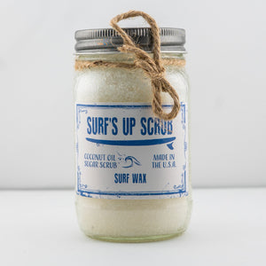 Surfs Up Candle x Kona Coconut Oil Sugar Scrub - Surf Wax