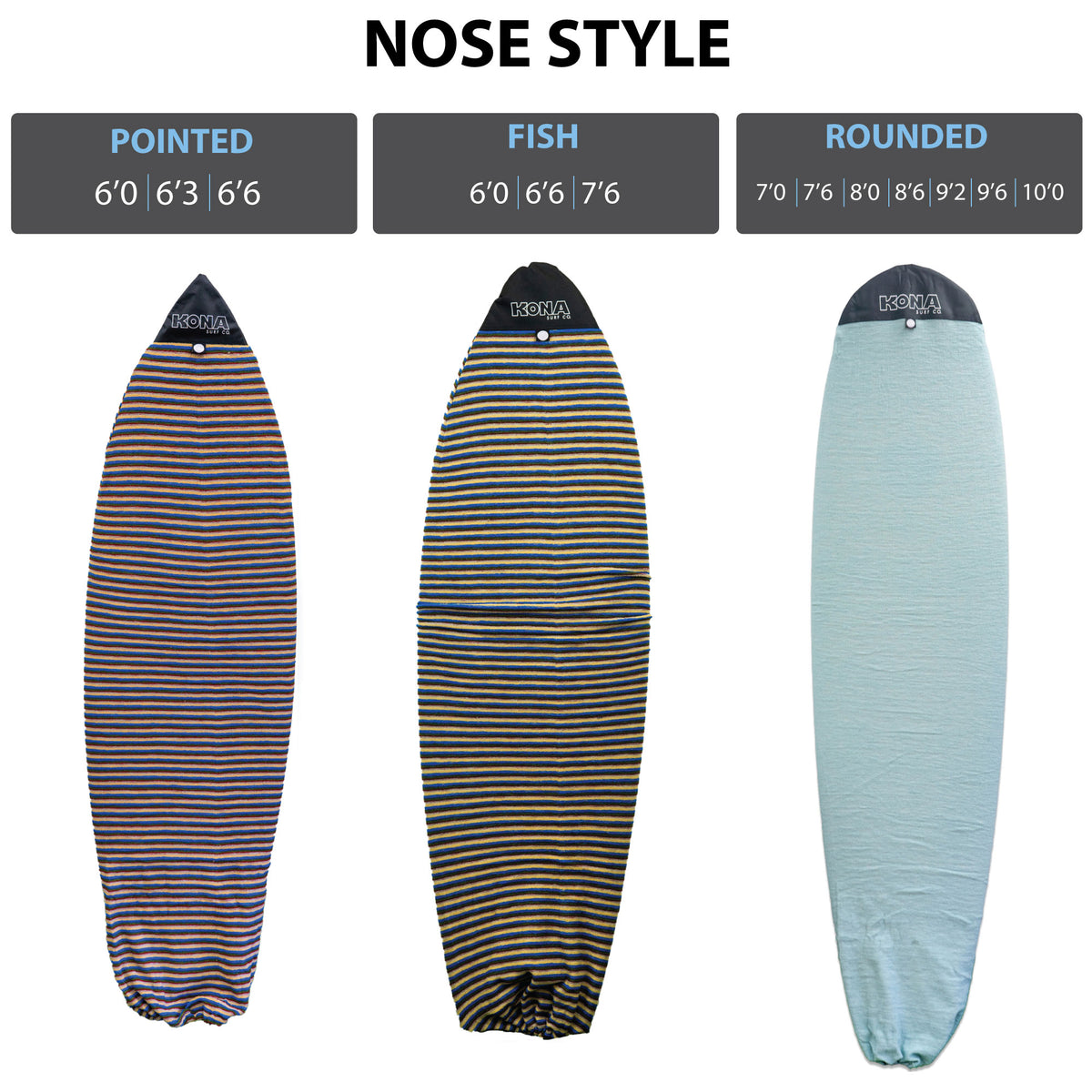 Stretch Surfboard and SUP Board Sock - Charcoal-Round